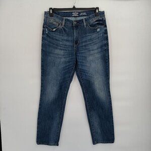 Levi's Plus Size Mid-Rise Slim Cuffed Skinny Ankle Denim Jeans Size 32W Women